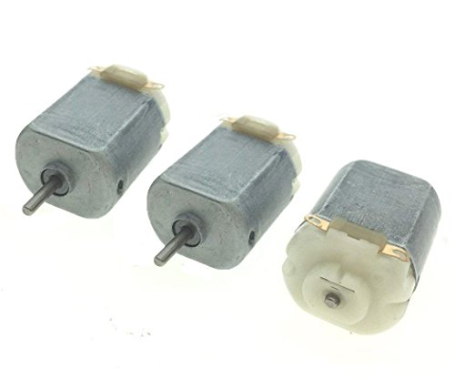 YXQ DC 3-12V 6000RPM Electric Mini Motor High Torque for DIY Toys, 2mm Shaft,3Pcs