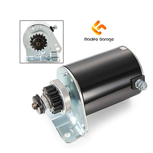 Madlife Garage Elektrische Starter Met 16-Tanden Voor 497595 394805 691262 Briggs & Stratton John Deere Craftsman Cub Cadet