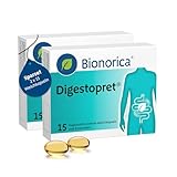Digestopret bei Darmbeschwerden im Sparset 2 x 15 magensaftresistente Weichkapseln – lindert Krämpfe, löst Blähungen und kann Völlegefühl reduzieren mit Hilfe der Natur: hochdosiertes Pfefferminzöl