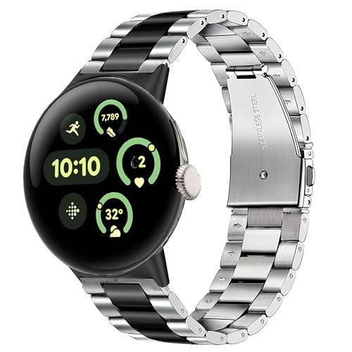 Bracelet acier de rechange premium pour Pixel Watch 3 41mm et 45mm maillons robustes