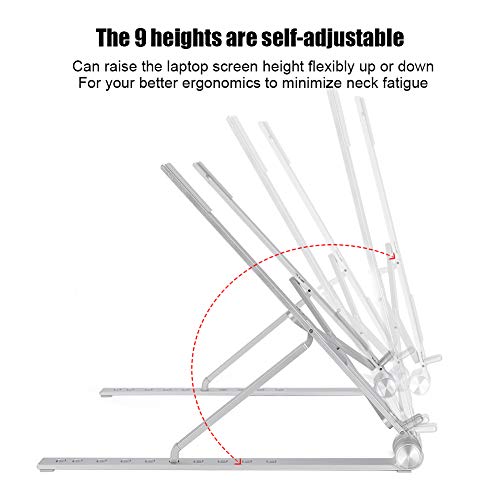 Base para portátil ajustable de aluminio RS-Z83 miniatura 3
