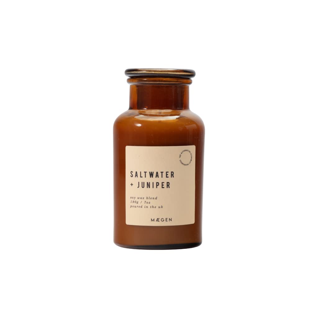 Maegen Alchemist 9oz Candle in a Jar - Saltwater & Juniper