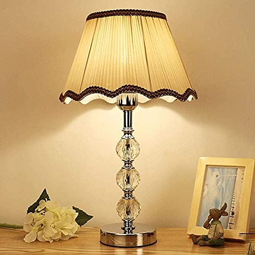 Petite lampe moderne simple cristal E27 pour éclairage de chevet salon
