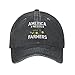 BATHBEE American Farmer Hat America Needs Farmers Cap Women Baseball Hat Cute Cap Black, One Size