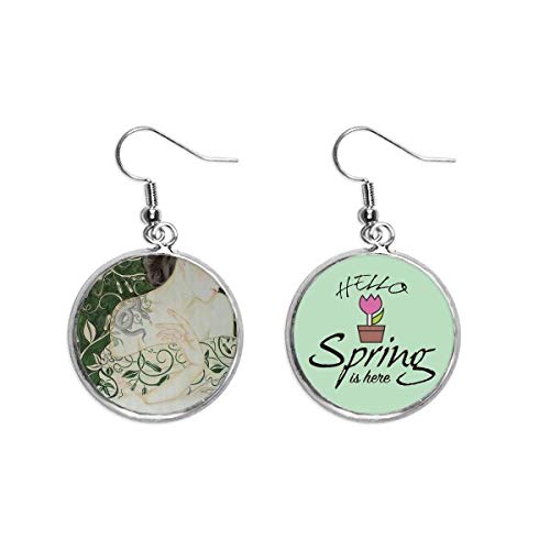 Pendientes estilo chino de serpiente enredadera para look de primavera