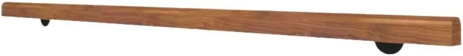 Photo 1 of  4FT- Wooden Stair Handrail,Staircase Indoor Outdoor Handrail,Wall Mounted Barrier Free Stair Handrail for Corridor,Attic,Deck,Kindergarten Guardrail 
