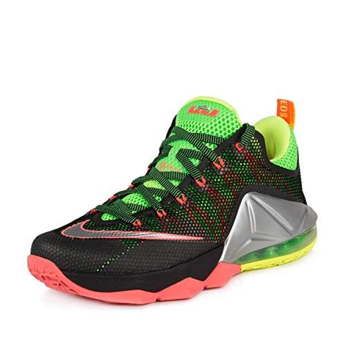 Nike Men's Lebron XII Low Black/Volt/Silver 724557-003