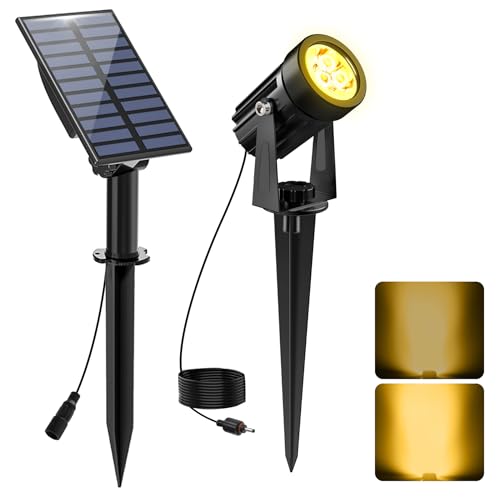 Solar-Powered Outdoor Spotlights