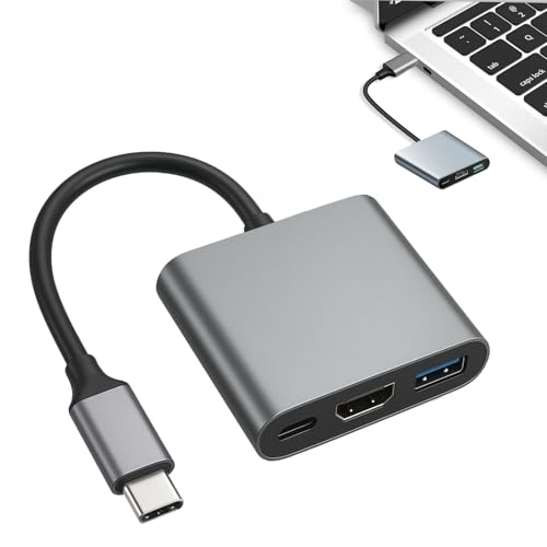 Seefey - Adaptateur HD1 USB C,3-in-1 USB C HD1 Adapter avec Sortie 4K,pour MacBook Pro/Air,i Pad Pro,Plug and Play - -4%