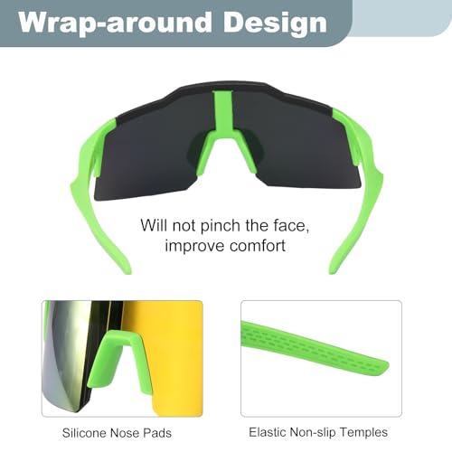 Lunettes de soleil de sport polarisées pour stopper les reflets en conduite et course à pied