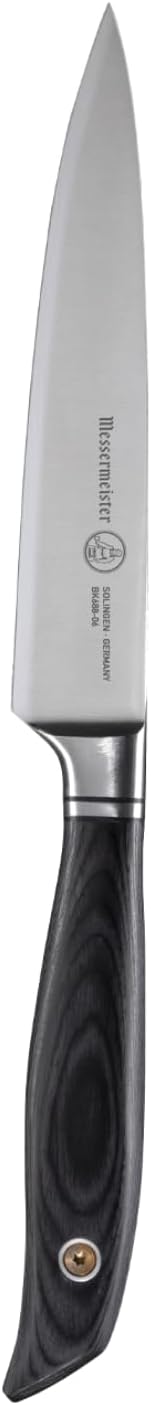 Messermeister 6” Blacksmith Utility Knife - German Steel Blade & Ebony Pakkawood Handle - Handcrafted in Solingen, Germany