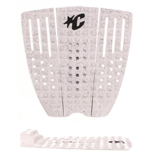 Creatures of Leisure Reliance III Traction Pad, Square Loc II - Traction Pattern, 7mm Teardrop Wide Arch Bar, 3M Adhesive, 3 Piece, Bone