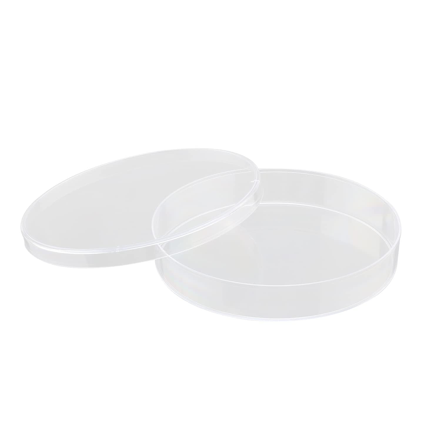 Jutagoss 10 Pack Sterile Plastic Petri Dishes with Lid, 120mm Dia x 20mm Deep, Clear Lab Petri Dish for Lab Analysis, School Projects, Blood Samples, Bacteria, Plant & Seed Cultivation Petri Dish