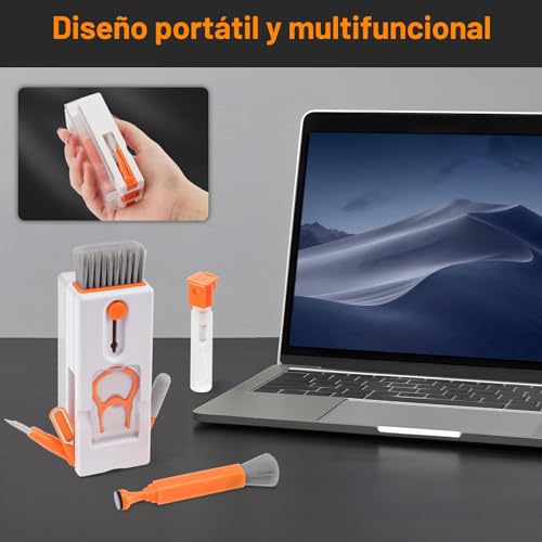Miniatura 2 de Alyvisun Kit Limpieza Teclado, 11 En 1 Kit Limpieza Pc Multifuncional, Cepillo De Limpiador Teclado Con Extractor De Teclas, Para Laptop, Teléfonos, Auriculares