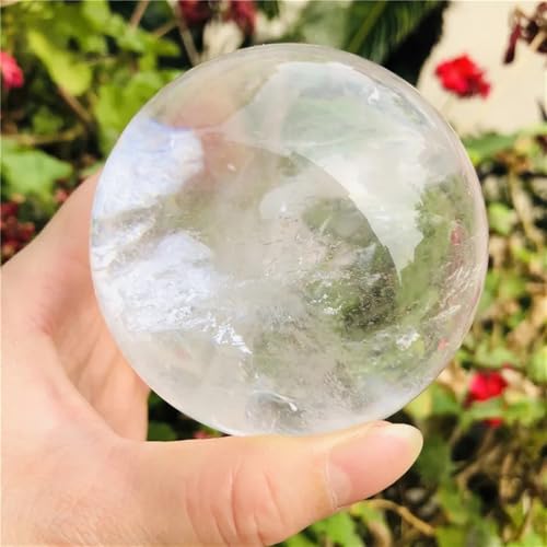 Gemstone stone esfera premium de cuarzo transparente de 9-10 cm 7
