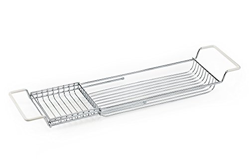 Home Intuition Stainless Steel Expandable Shower Bathtub Tray Over The Clawfoot Tub Bath Caddy #TOP4