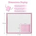 Disposable Changing Pad, 50 Pack 24×18 inch Portable Changing Table Pads Absorbency Mattress Pad Protector Pet Training and Puppy Pads Changing Pads for Baby Waterproof Incontinence Changing Mat（Pink）