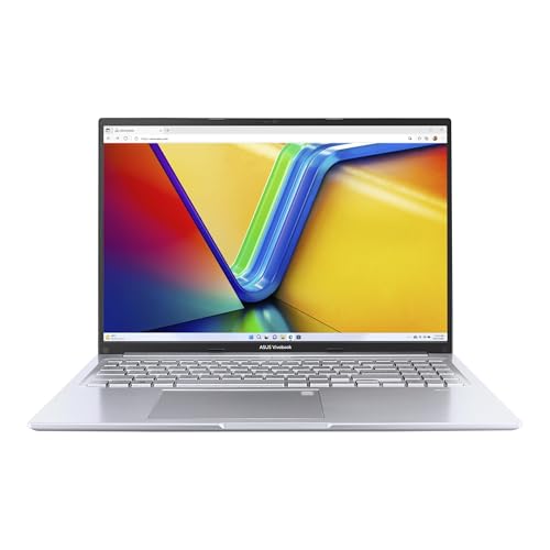 ASUS Vivobook 16 Laptop | Display IPS antiriflesso WUXGA da 16' | AMD Ryzen 5 7430U | 16 GB RAM | SSD da 512 GB | AMD Radeon | Windows 11 | Tastiera QWERTZ | Cool Silver
