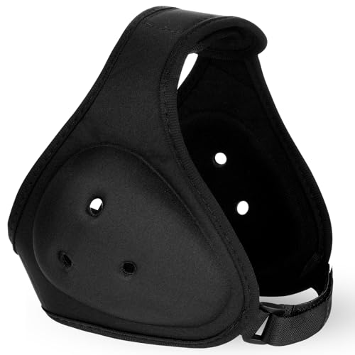Tellegloww Wrestling Headgear for Kids, Youth, Black, Classic