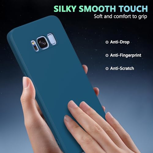 Image of for Samsung Galaxy S8 Case Dark Blue, Scratch Resistant with Soft Touch, Slim Thin Phone Cover for Samsung Galaxy S8