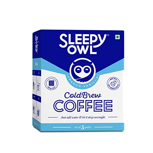 Sleepy Owl French Vanilla + Hazelnut Cold Brew Coffee Bags | Makes 30 Cups | Easy 3 Step Overnight Brew - No Equipment Needed | Medium Roast | 100% Arabica | Directly Sourced... - Image 5