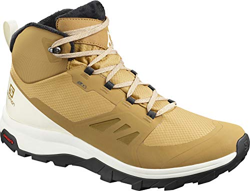 Salomon OUTsnap CSWP, Zapatillas de Senderismo Hombre, Color: Marrón (Bistre/Vanilla Ice/Black), 42 EU