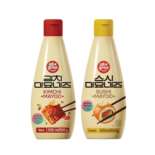 Mayonesa Coreana Estilo Kimchi y Sushi – Salsa Cremosa Gourmet 500g – Sabor Picante Suave y Umami Asiático – Ideal para Sushi, Bowls, BBQ y Cocina Fusión