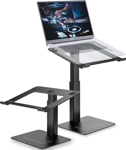 Supamir Support réglable pour ordinateur portable pour bureau, DJ - Noir minuit Supamir Support réglable pour ordinateur portable pour bureau, DJ - Noir minuit