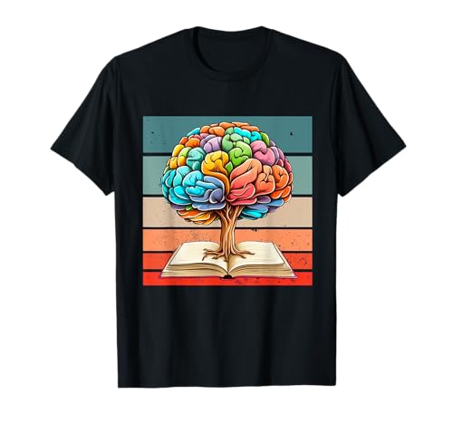 Cerebro libro conocimiento creatividad crecimiento sabiduría Camiseta