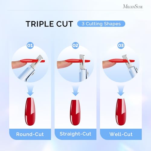 Image of MelodySusie Adjustable Stainless Steel Acrylic Nail Clippers, Blue