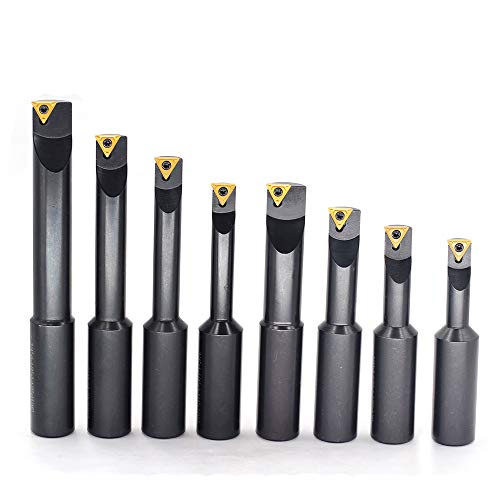 Oscarbide 3/4 Inch Shank Indexable Boring Bars 8 Pieces/Set,90 Degree Round Shank Boring Bars With Indexable Carbide Inserts 4 Pieces Tcmt21.51 & 4 Pieces Tcmt221 thumb #7