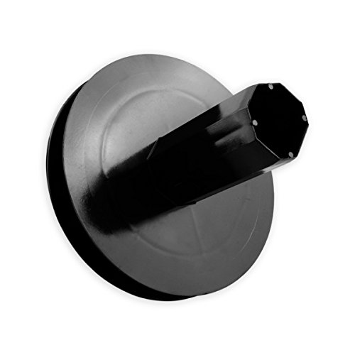 Produktbild von DIWARO Mini-Gurtscheibe 115mm – Für Kugellager 28mm, 8-kant Welle SW40, Gurtbreite 10-15mm, Schwarzer Kunststoff