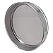 20cm Chrome-Plated Sieve, 4 Mesh to 600 Mesh, 304 Stainless Steel Mesh Sieve for Laboratory Sample Inspection, Industrial Sieve for Powder, Grain, and Medicine(80 Mesh)