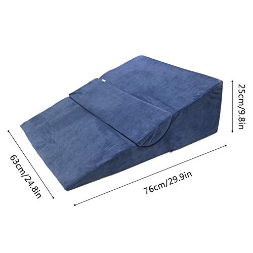 PREDUXYOW Orthopädisches Bett Keilkissen, Bettkeil Anti Reflux Ecke keilförmiges Schaumstoffkissen, Matratzenkeil Entspannungs und Relaxkissen