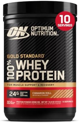 Optimum Nutrition Gold Standard 100% Whey Protein Powder, Cinnamo...