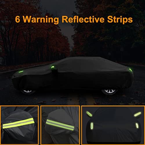 Image of Car Cover Compatible with Mercedes-Benz C-Class 1994-2026 Sedan Coupe Cabriolet /CLK CLA CLE Coupe Cabriolet, Waterproof Covers with Cotton Lining, All Weather Rain Sun Snow UV Cover for Outdoor