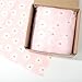 JarThenaAMCS 100 Sheets Pink Daisy Tissue Paper Boho Floral Gift Wrapping Paper Flower Art Paper for DIY Crafts Wedding Birthday Baby Shower Party Home Decor, 14 x 20 Inch