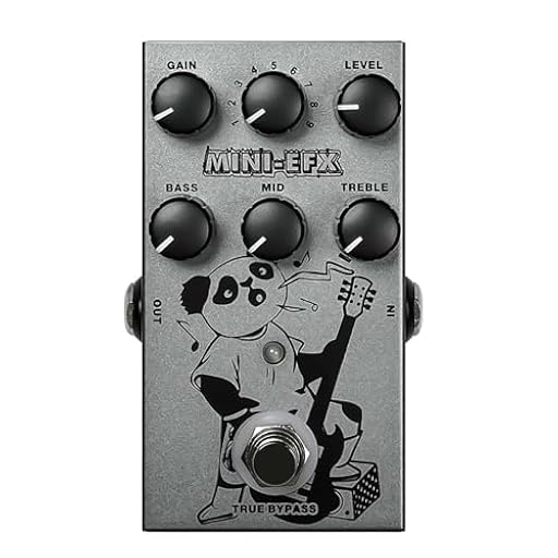 Nikou M-VAVE Mini Guitar Overdrive Distorted Pedal de Efectos Rock Style 9 Tonos, Ajuste de Ecualización de 3 Bandas, Conexión a la Tarjeta de Sonido del Amplificador (Gris) | Ya disponible en tu tienda friki favorita! En mundofriki.es!