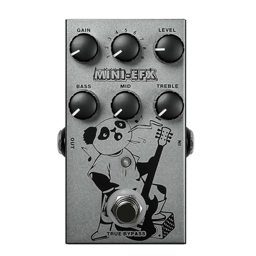 Pédale d'effet overdrive pour corriger le son plat d'un ampli