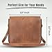 Indian Hando Art 13 inch Leather Messenger bag Briefcase Satchel For Men and Women (13 inches small)