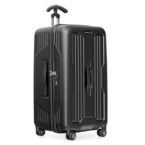 Traveler's Choice Ultimax Ii 26" Medium Trunk Spinner Luggage, Matte Black, Checked 26-Inch, Ultimax Ii 26" Medium Trunk Spinner Luggage