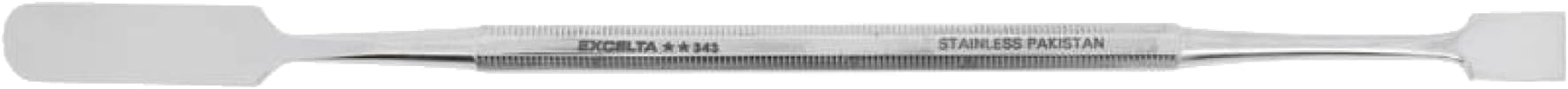 Excelta - 343 - Spatula - Straight - Two Star - SS - Double Ended, 7.5" Height, 2" Wide, 7" Length