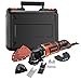 BLACK+DECKER MT300KA-QS Multiherramienta oscilante 300 W con 5 acoplamientos, 6 Hojas de...