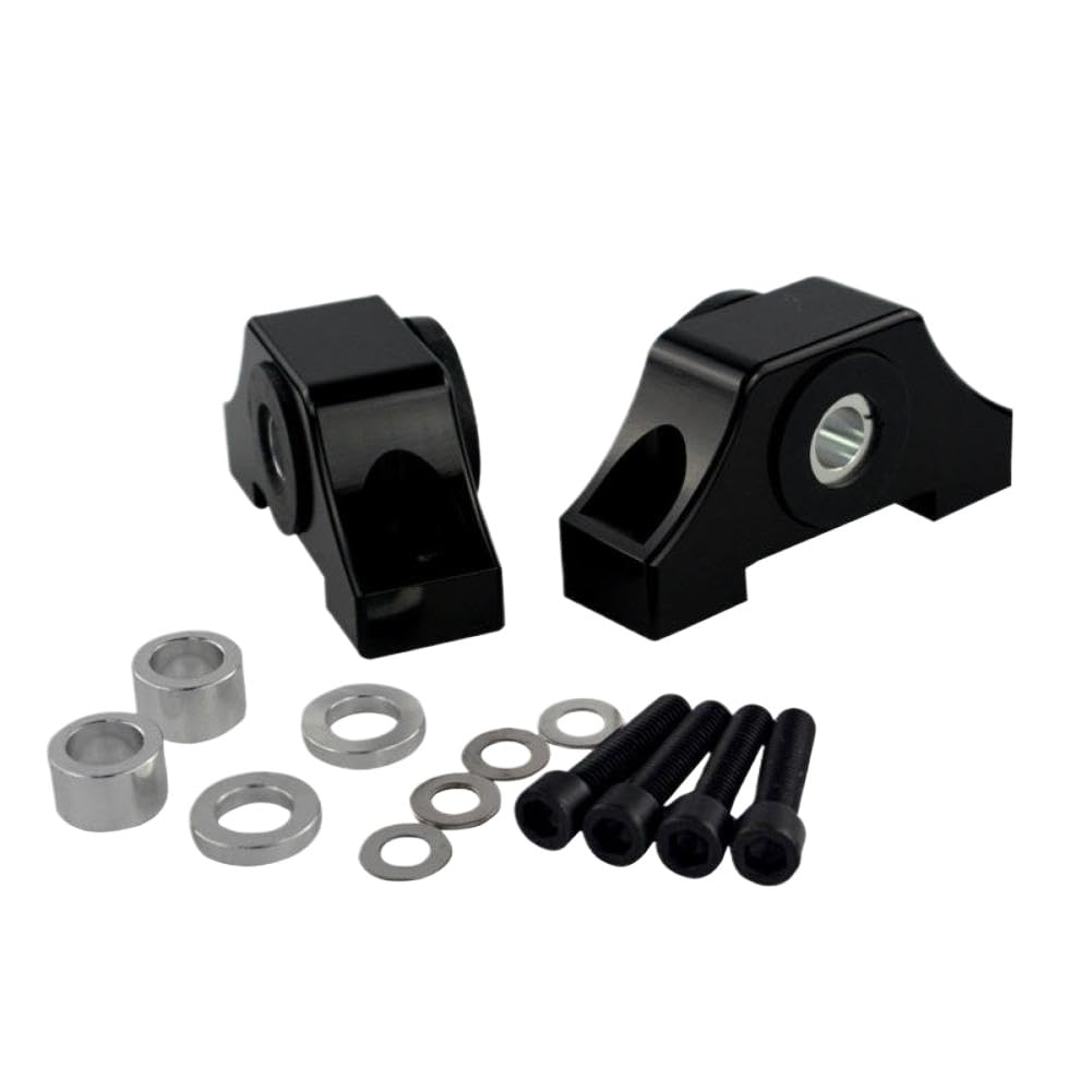 Gearhaven Black Billet Motor Torque Mount Kit Compatible With Civic Eg Ek B16 B18 B20 D16 D15(Black)
