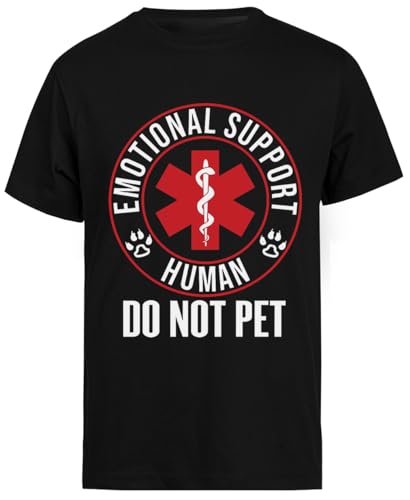 Black Emotional Support Human Tee – Generic Black Emotional Support Human Tee – Generic