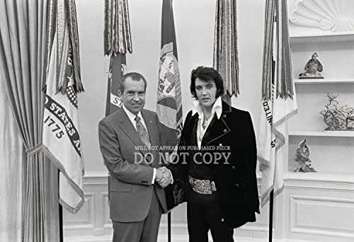 Poster Elvis et Nixon photographie 1970 affiche 28x40 cm