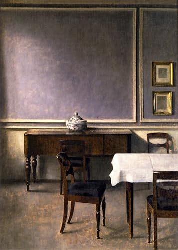 Peinture sur toile Hammershoi décoration chambre adulte pour créer un cocon nordique