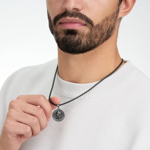 Memento Mori Necklace 925 Sterling Silver Skull Pendant Hourglass Tree of Life Memento Mori Jewelry Gifts for Men Women2