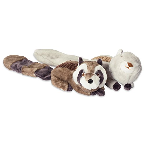 DII Bone Dry Crinkle Noise, Squeaking Plush Body Dog Toy, 2 Piece Lucy