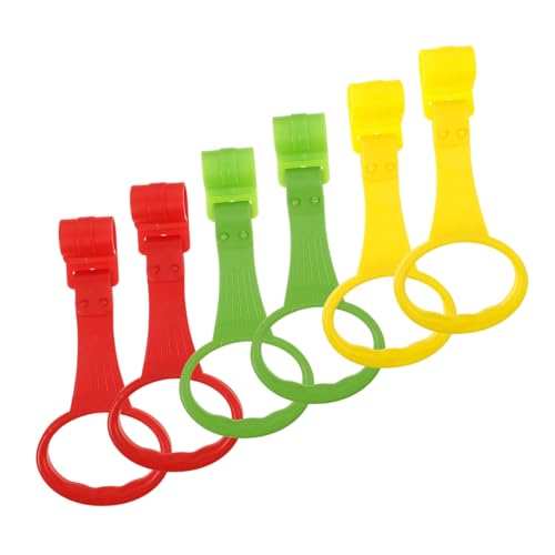HOOTNEE Hanging Toys for Babies Baby Pull up Rings Set Crib Hand Pull Rings Toddler Crib Playpen Tools